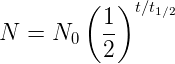 decay eqn